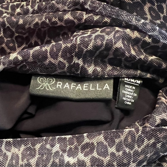 NWOT Rafaella animal print, long sleeve turtleneck Top SzM - Picture 6 of 9